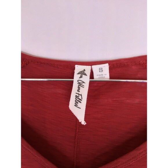 Others Follow Long Sleeve Dress With Pockets Women’s Size Small Red - Picture 4 of 7